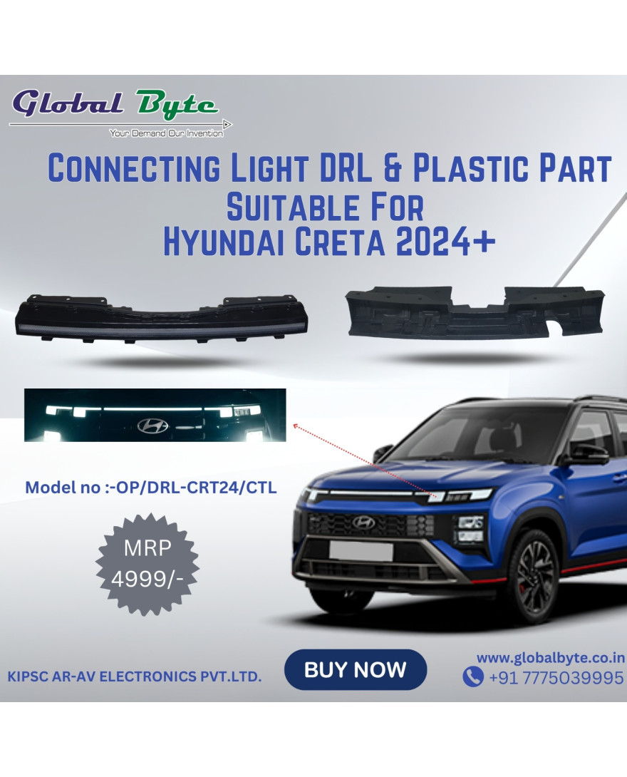 GB Connecting DRL with Plastic Part Suitable for Hyundai Creta 2024+